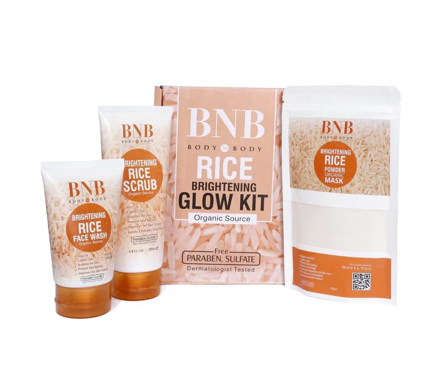 Pack of 3 BNB Rice Extract Glow Kit